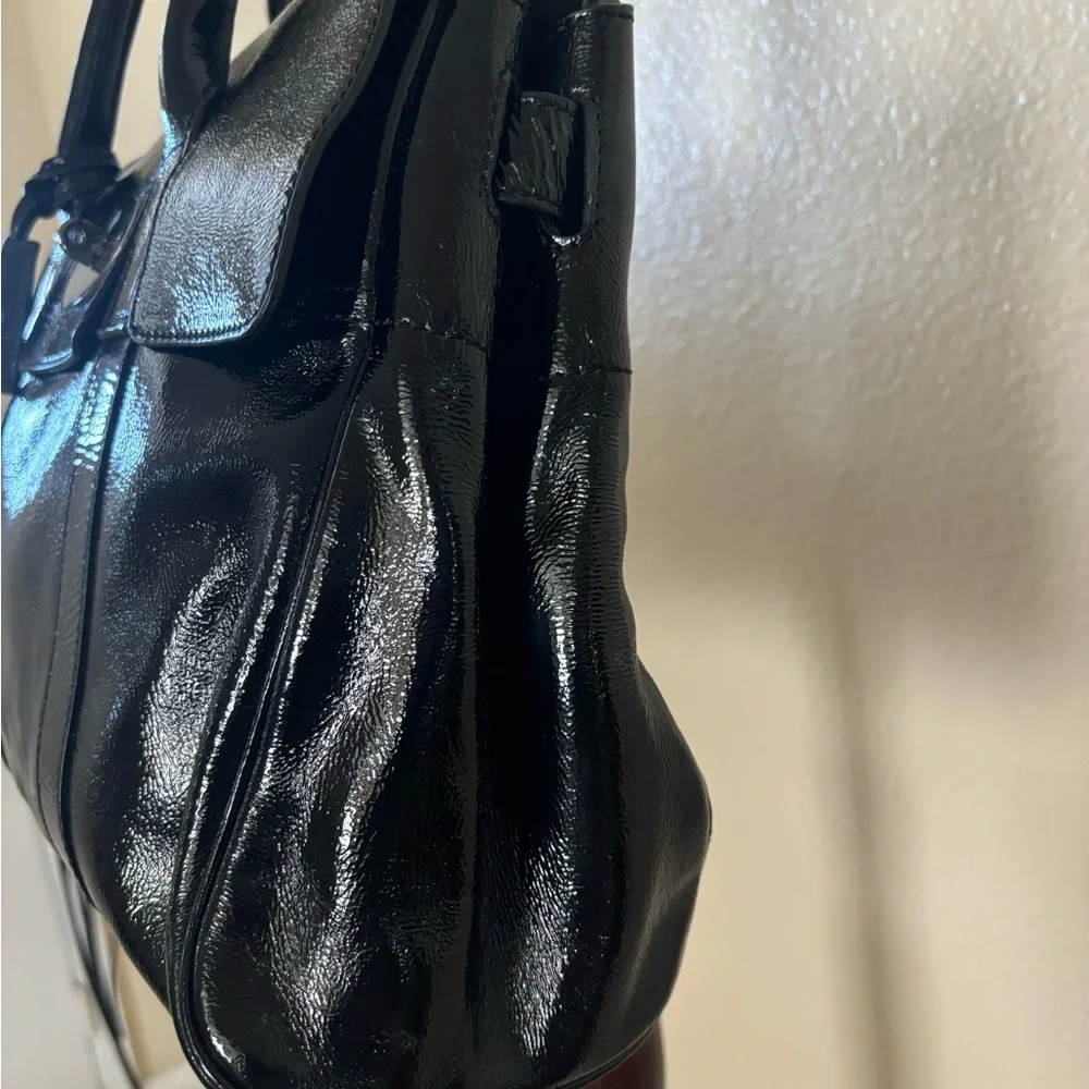 Mulberry Glossy Black Satchel purse - Picture 4 of 12